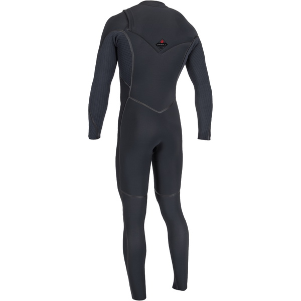 2025 O'Neill Mens Hyperfreak Fire 4/3mm Chest Zip Wetsuit 5512 - Black
